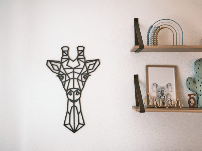 girafe en bois