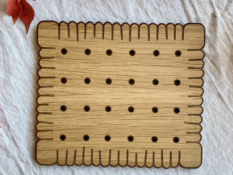 Dessous de plat en forme de gâteau