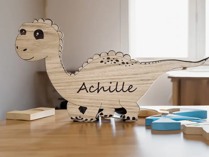 Dinosauro in legno da personalizzare