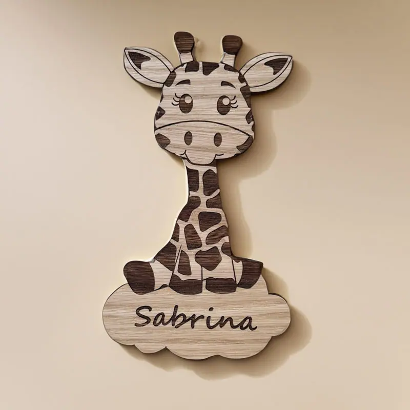 Decorazione giraffa da personalizzare