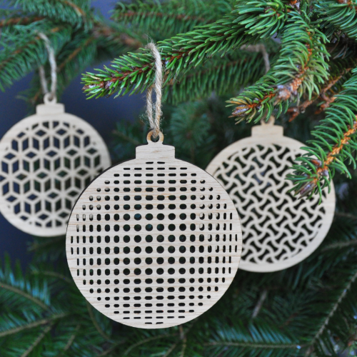 Boules de Noël abstraites