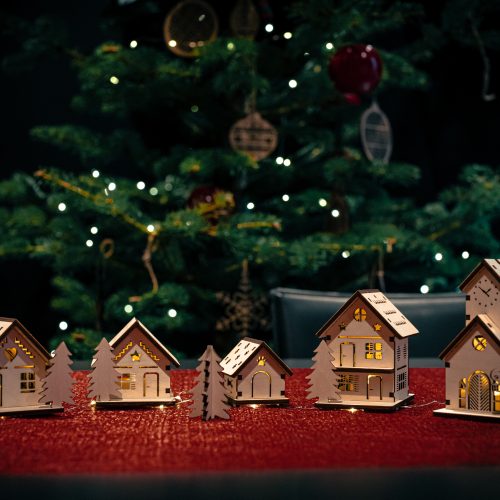 maisons lumineuses lot de 5